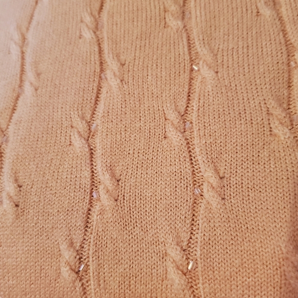 Koret Mock Neck Bead Embellished Knit Sweater - Picture 6 of 7